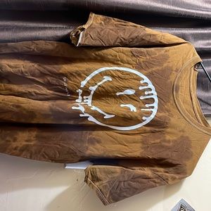Brown tie dye shirt